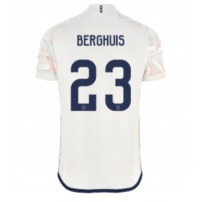 Ajax Steven Berghuis #23 Koszulka Wyjazdowych 2023-24 Krótki Rękaw